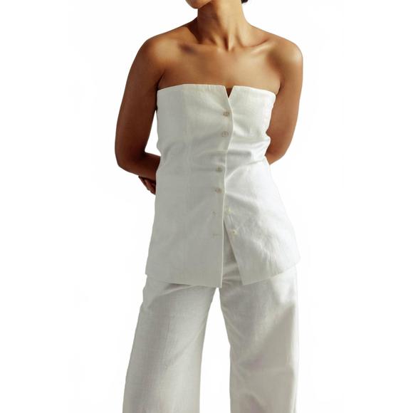 NEW SUMMER AWAY costa top in white - Picture 1 of 3